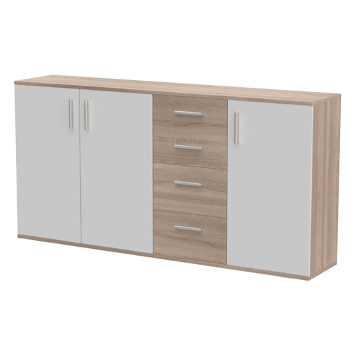 Baú Bobby Sideboard 160x82cm. 3 portas e 4 gavetas