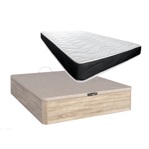 Cama Canapé Dobrável + Colchão Enrolado 105Cm