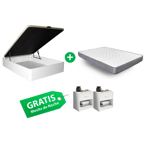 Oferta Exclusiva Web: Cama Canapé 135CM + Colchão 135CM. Mesa de cabeceira grátis 1 gaveta Oferta Exclusiva Web: Cama Canapé 135CM + Colchão 135CM. Mesa de cabeceira grátis 1 gaveta