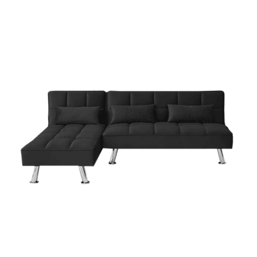 Sofá-Cama Chaise Longue Noelia XS 200cm Preto