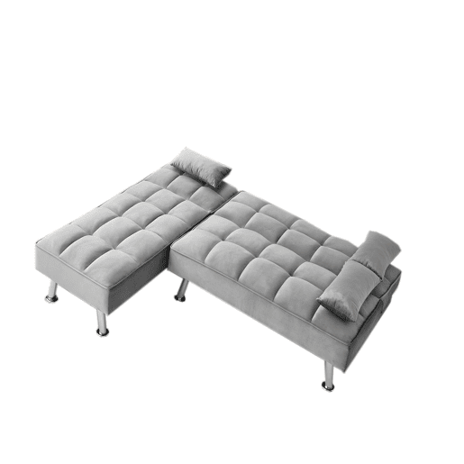 Sofá-Cama Chaise Longue Noelia XS 200cm Cinza
