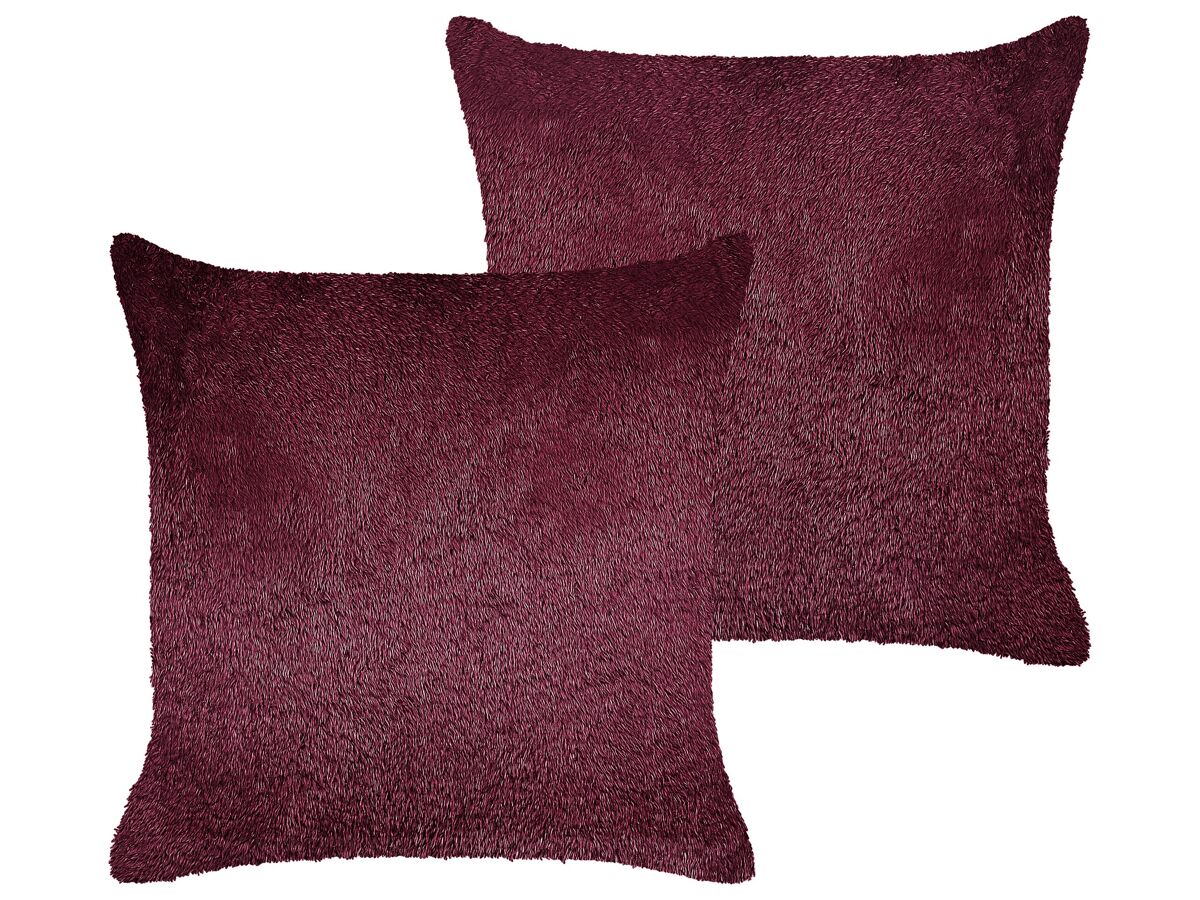 Beliani Cojín decorativo PILEA 45x45 Rojo