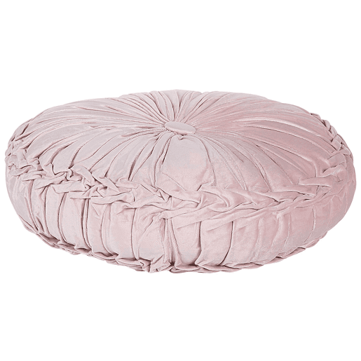 Almofada decorativa UDALA 40 x 40 cm Rosa Sólido