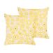 Beliani Cojín decorativo TRITELEIA 45x45 Beliani Cojín decorativo TRITELEIA 45x45 Amarillo
