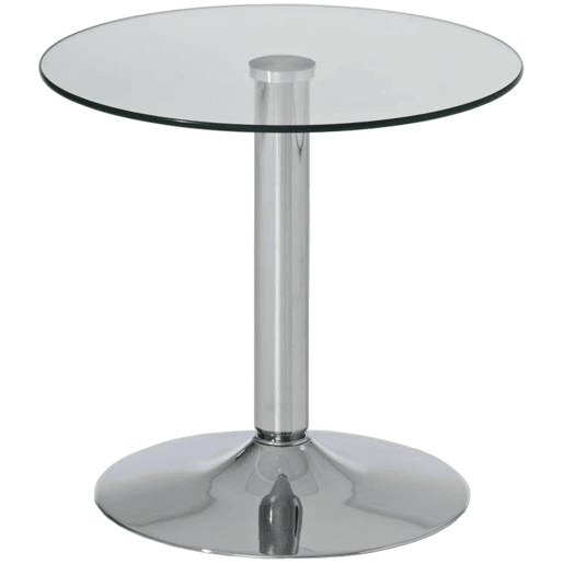 Mesa de centro Ikarus Vidrio Vidrio transparente Ø 50 cm Mesa de centro Ikarus Vidrio Vidrio transparente Ø 50 cm