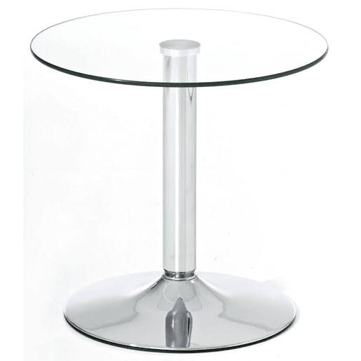 Mesa de centro Ikarus Vidrio Vidrio transparente Ø 50 cm Mesa de centro Ikarus Vidrio Vidrio transparente Ø 50 cm