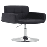 Silla Lounge Los Angeles en Tela Negro 48X58X80 cm