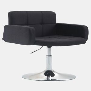 Silla Lounge Los Angeles en Tela Negro 48X58X80 cm