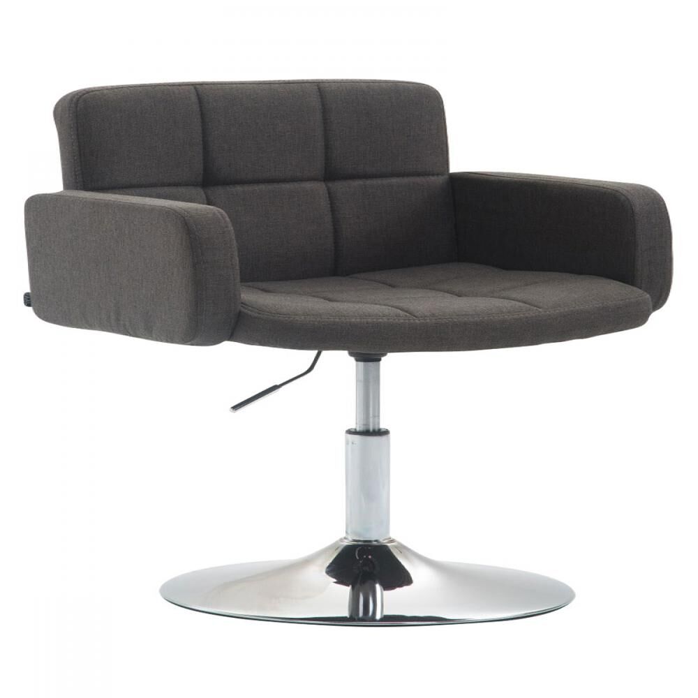 Silla lounge los angeles en tela gris oscuro 48x58x80 cm