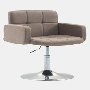 Silla Lounge Los Angeles en Tela Gris topo 48X58X80 cm