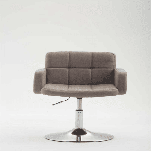 Silla Lounge Los Angeles en Tela Gris topo 48X58X80 cm Silla Lounge Los Angeles en Tela Gris topo 48X58X80 cm