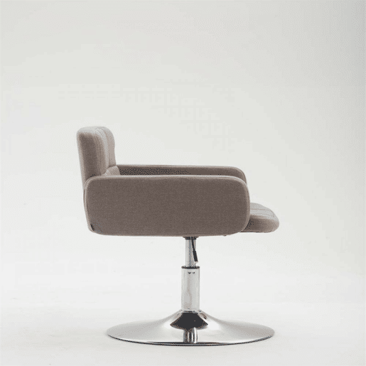 Silla Lounge Los Angeles en Tela Gris topo 48X58X80 cm Silla Lounge Los Angeles en Tela Gris topo 48X58X80 cm