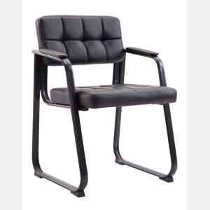 Silla Para Visitas Canada B Simil cuero Negro 58X59X84 cm