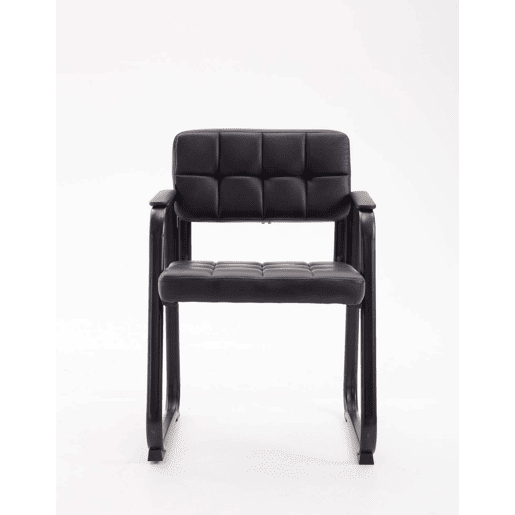 Silla Para Visitas Canada B Simil cuero Negro 58X59X84 cm