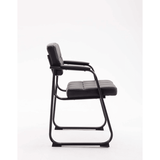 Silla Para Visitas Canada B Simil cuero Negro 58X59X84 cm