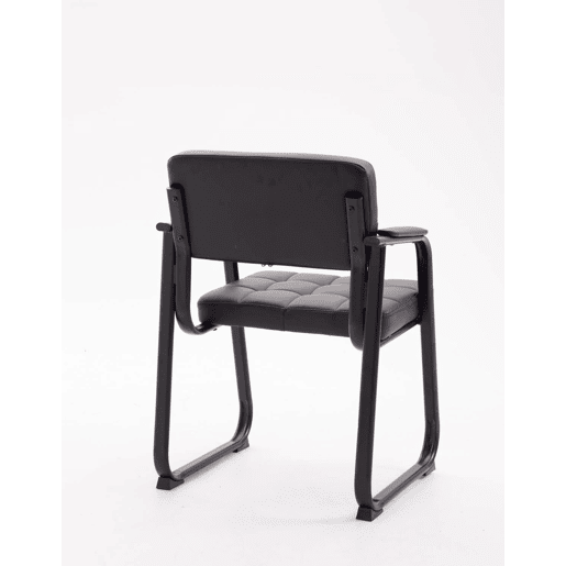 Silla Para Visitas Canada B Simil cuero Negro 58X59X84 cm