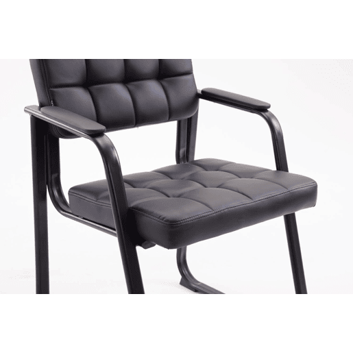 Silla Para Visitas Canada B Simil cuero Negro 58X59X84 cm