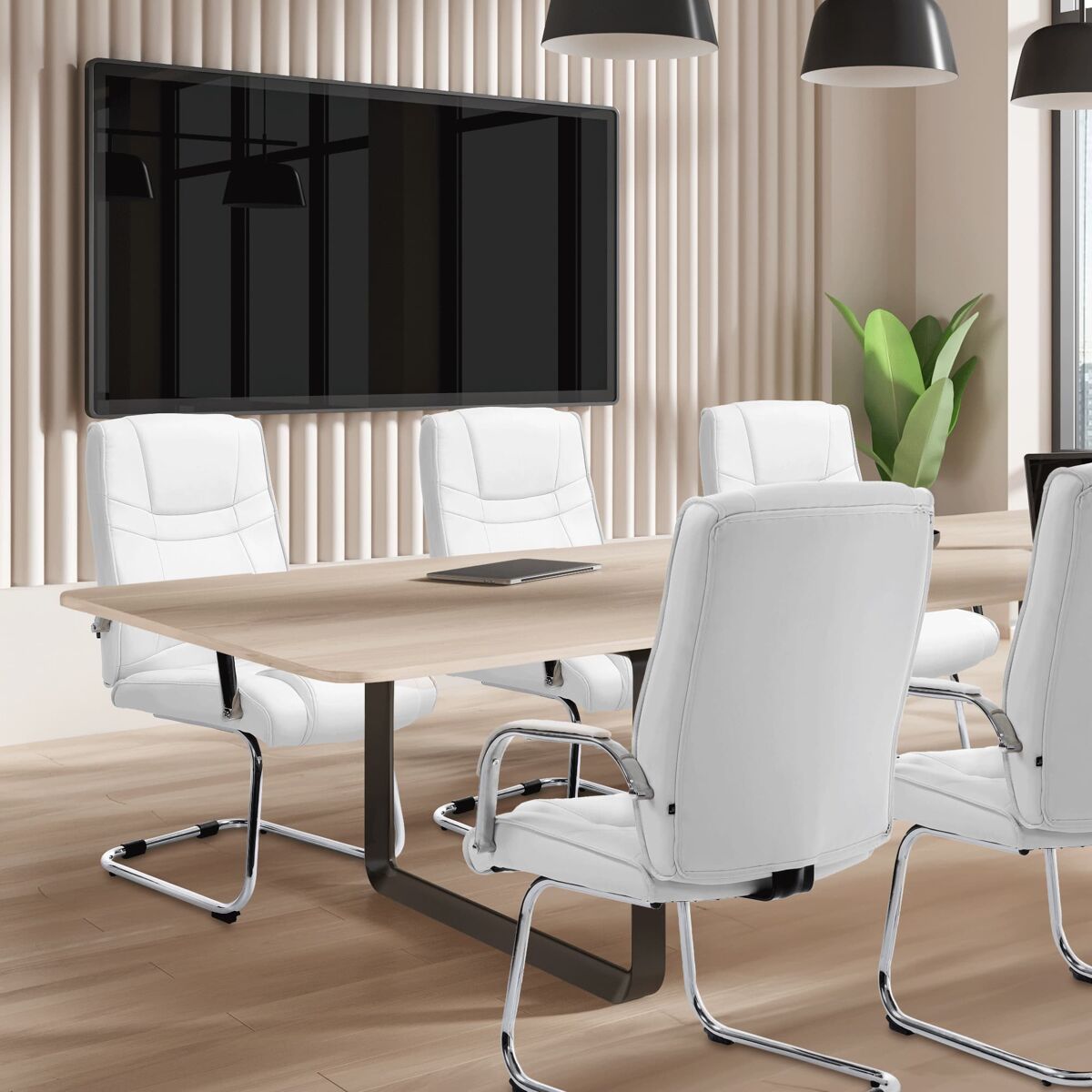 Set De 2 Silla de comedor - Attila - Simil cuero