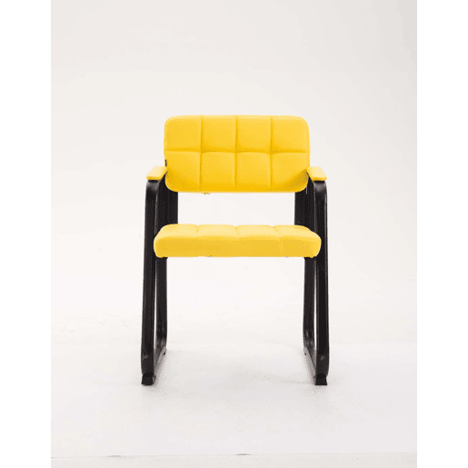 Silla Para Visitas Canada B Simil cuero Amarillo 58X59X84 cm