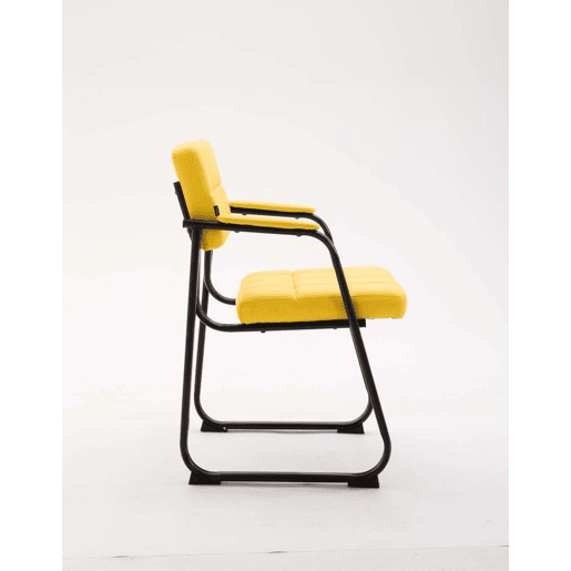 Silla Para Visitas Canada B Simil cuero Amarillo 58X59X84 cm