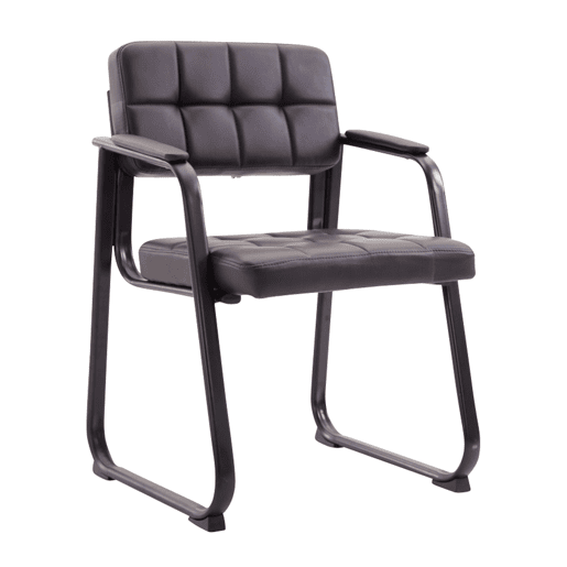 Silla Para Visitas Canada B Simil cuero Marrón 58X59X84 cm