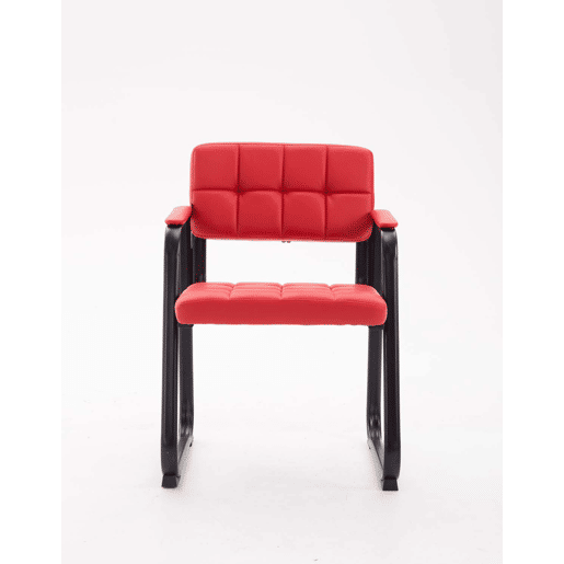 Silla Para Visitas Canada B Simil cuero Rojo 58X59X84 cm