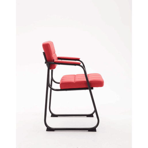 Silla Para Visitas Canada B Simil cuero Rojo 58X59X84 cm