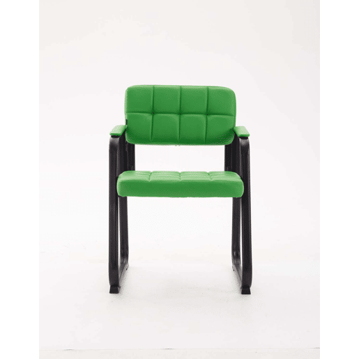 Silla Para Visitas Canada B Simil cuero Verde 58X59X84 cm