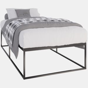 Cama de metal Scala Negro 205.5X105.5X46.5 cm