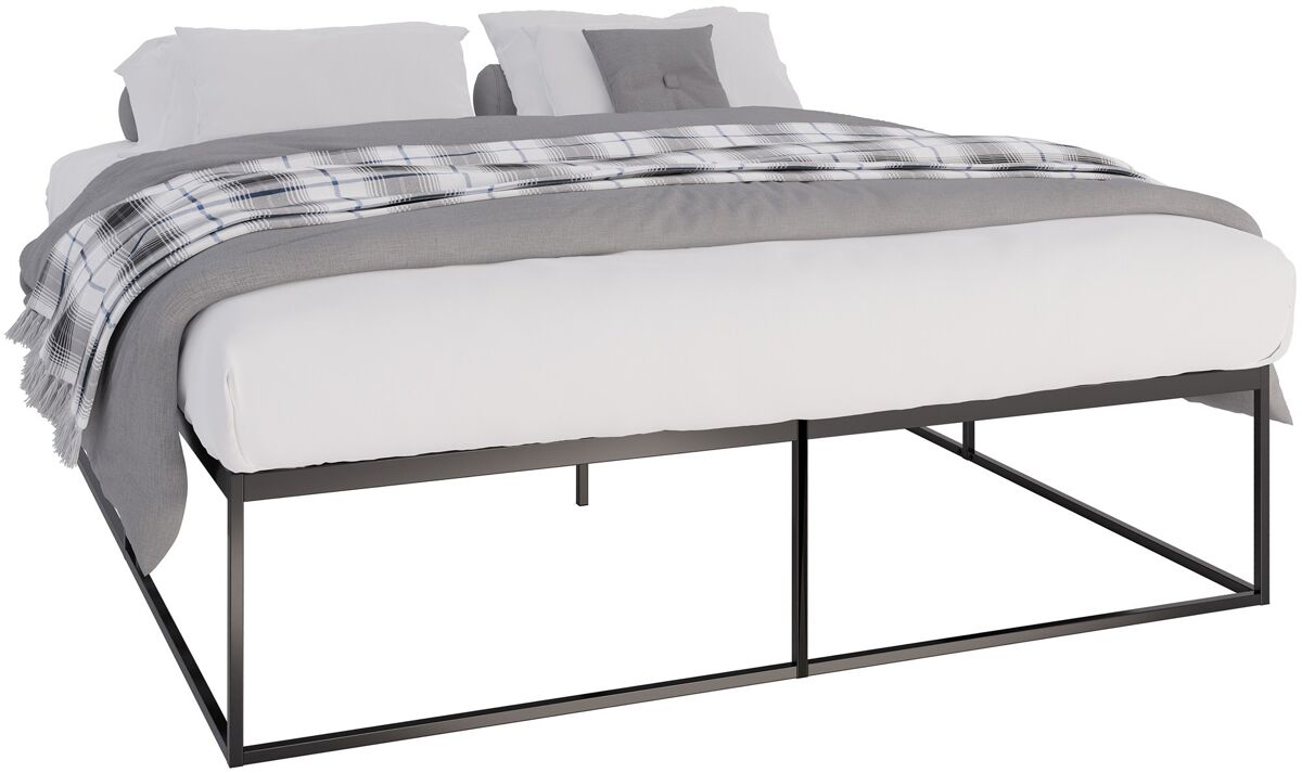 Cama de metal scala negro 205.5x185.5x46.5 cm