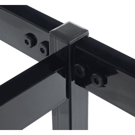 Cama de metal Scala Negro 205.5X185.5X46.5 cm