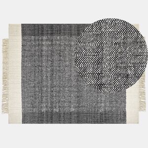 Tapete ATLANTI Preto 160 x 230 cm Lã