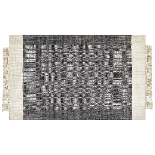 Tapete ATLANTI Preto 140 x 200 cm Lã