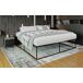 Cama de meta - Scala - Metal 205x205 Cama de meta - Scala - Metal 205x205 Negro