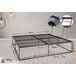 Cama de meta - Scala - Metal 205x205 Cama de meta - Scala - Metal 205x205 Negro