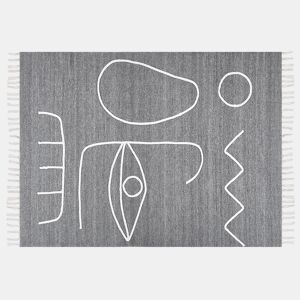 Tapete de exterior YAVU Cinzento 140 x 200 cm