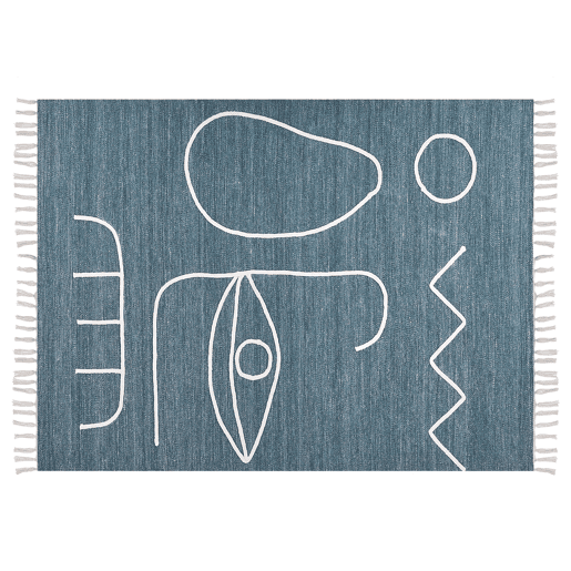 Tapete de exterior YAVU Azul 140 x 200 cm