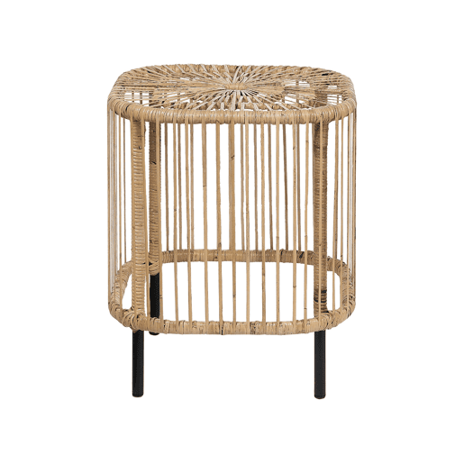 Conjunto de 2 mesas de centro CESENATICO Rattan Natural