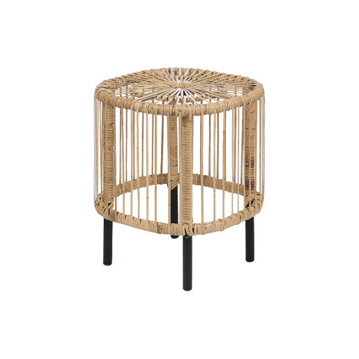 Conjunto de 2 mesas de centro CESENATICO Rattan Natural