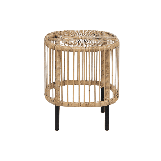 Conjunto de 2 mesas de centro CESENATICO Rattan Natural