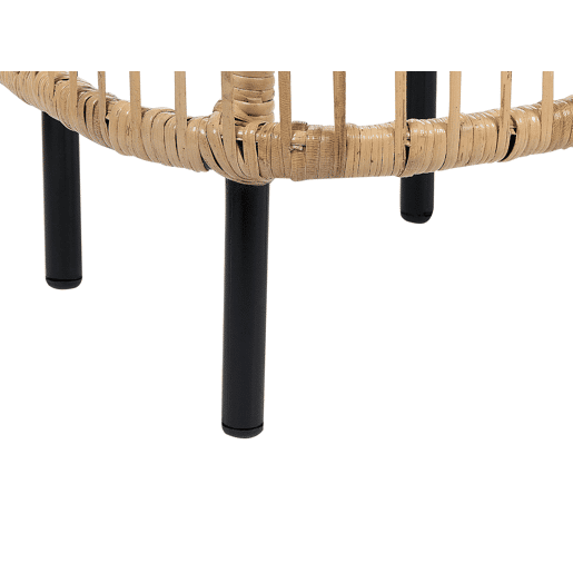 Conjunto de 2 mesas de centro CESENATICO Rattan Natural
