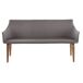 Banco de madera tapizado Banco de madera tapizado Gris