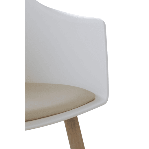 Pack 4 Poltronas Pp Brancas Pernas de Metal Pack 4 Poltronas Pp Brancas Pernas de Metal