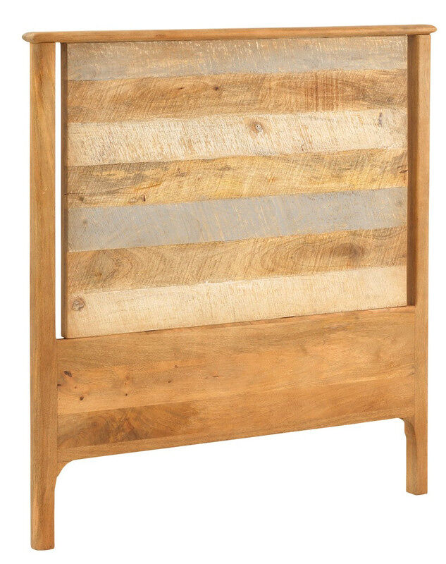 Cabecero de madera maciza de mango gris 110x120 cm