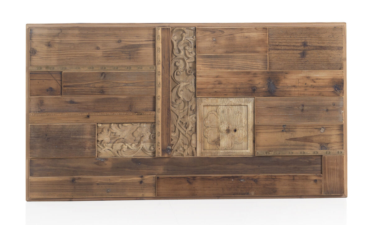 Cabecero de madera natural recuperada 110x60 cm