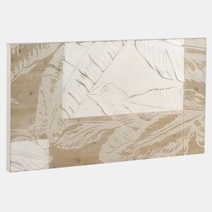 Cabeceira de parede de madeira branca 110X60 cm