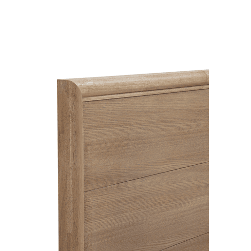 Cabeceira de madeira de freixo natural 165X60 cm