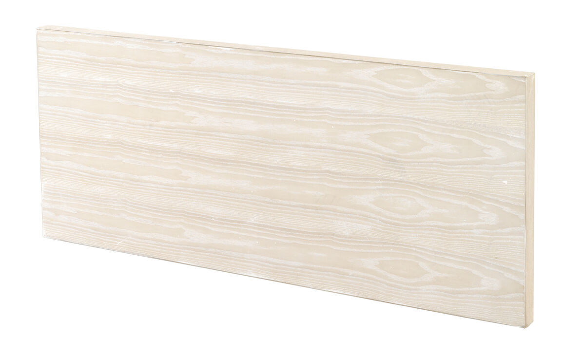 Cabecero chapado fresno blanco patinado 145x60