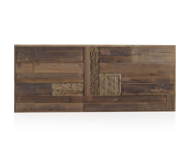 Cabecero de madera natural recuperada 145X60 cm