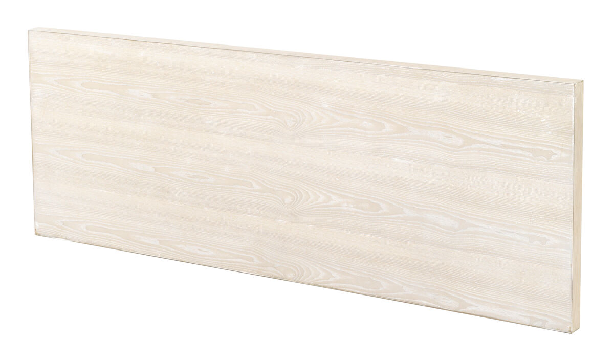 Cabecero chapado fresno blanco patinado 165x60